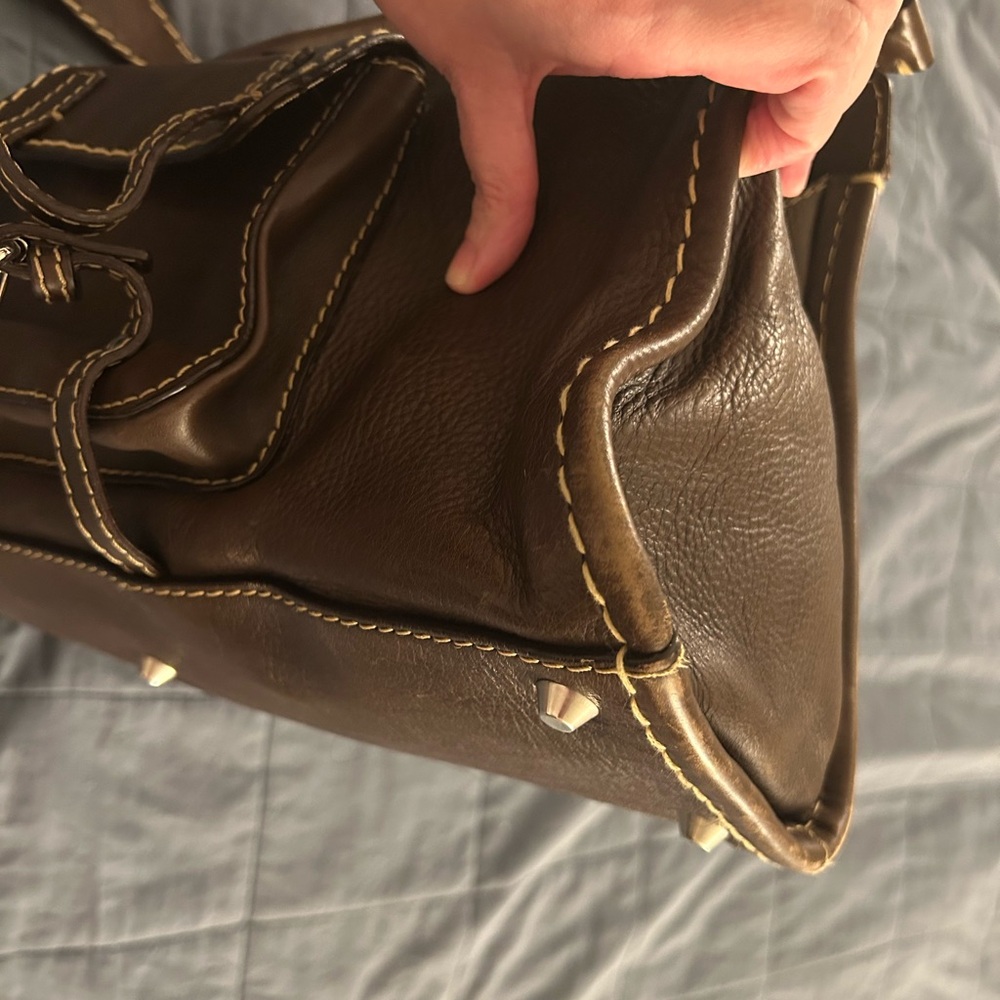 Chloe Edith Day Bag - Satchel - Dark Brown - Picture 15 of 16